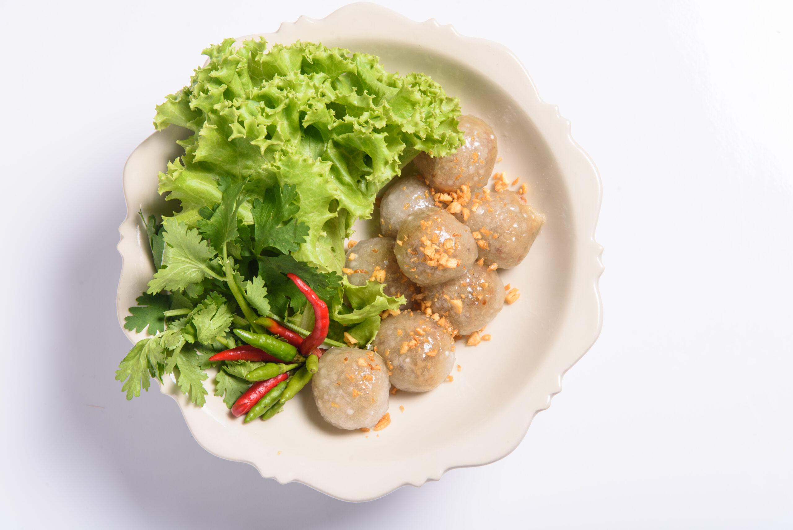 สาคูไส้หมู อาหารว่างไทยโบราณ ร้านซอสามสาย สุขุมวิท 61