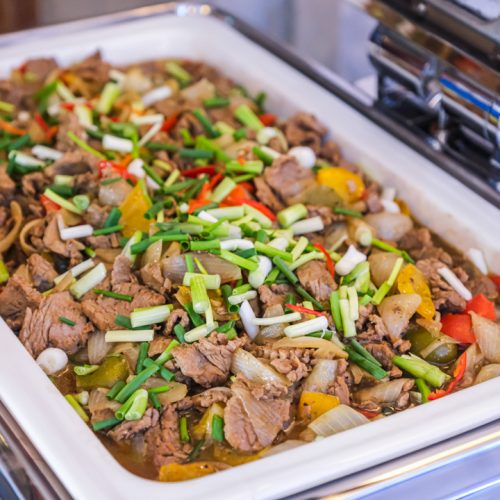 เนื้อสันในผัดพริกไดำ